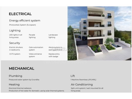 Brand new premium 3 bedroom apartment with large verandas swimming pool under construction in Germasogia - 5