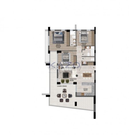 Modern 3 Bedroom Apartment with Sea View in Mouttagiaka - 5