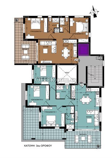 Luxury 3 bedroom apartment  in Lakatamia.
Energy class A, Photovoltaic - 8
