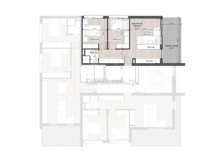 New two bedroom penthouse apartment in Agios Nicolaos area Limassol - 9