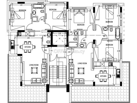 New three bedroom penthouse in Omonia area Limassol - 9