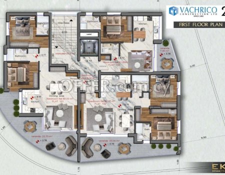Brand New Two Bedrooms Apartment in Progress is now available for sale in Lakatamia area. - 2