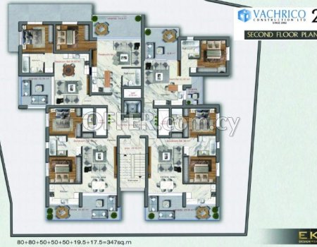 Brand New Two Bedrooms Apartment in Progress is now available for sale in Lakatamia area. - 3