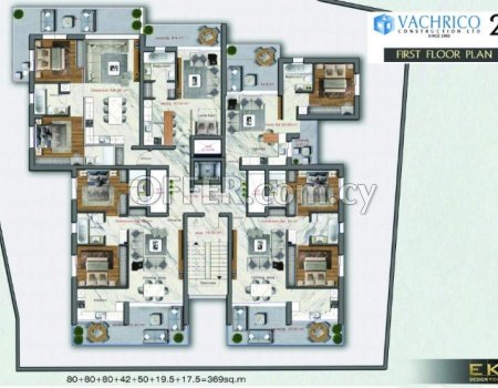Brand New Two Bedrooms Apartment in Progress is now available for sale in Lakatamia area. - 4