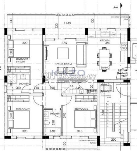 Spacious Three Bedroom Apartment for Sale in Polemidia