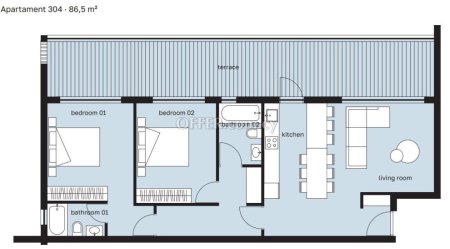 Apartment (Flat) in Agios Ioannis, Limassol for Sale - 2