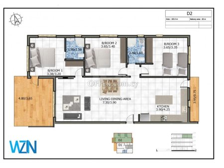 3 Bedroom Apartment for Sale in Universal Paphos - 2