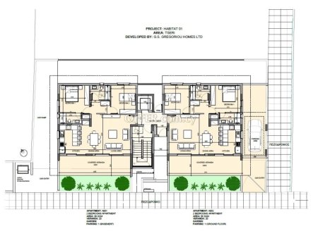New two bedroom apartment with private yard in Tseri area Nicosia - 9