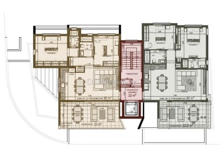 New two bedroom apartment with roof garden in Strovolos area Nicosia - 9