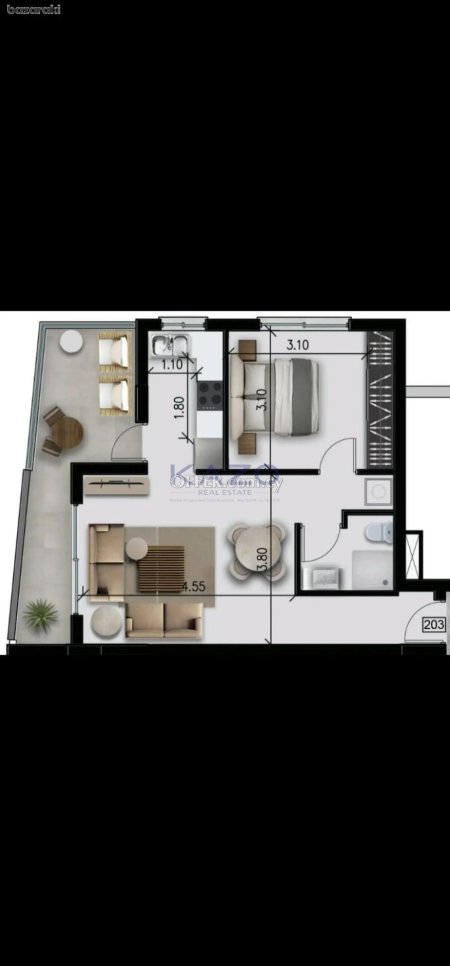 Brand New One Bedroom Apartment Close to Limassol Marina - 4