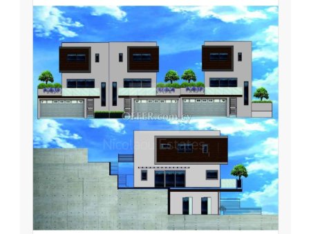 Brand new 3 bedroom semi detached house under construction in Fasoula Limassol