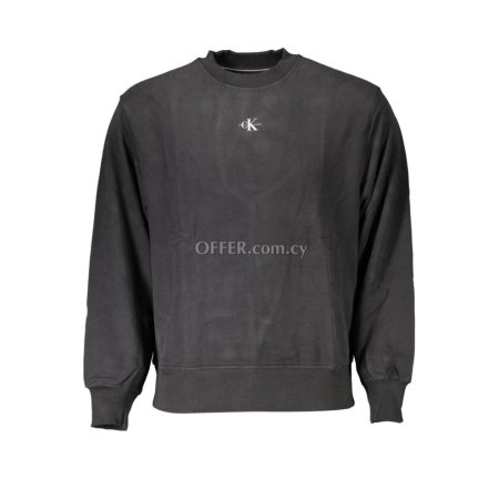 Calvin Klein Black Cotton Men Sweater - 1