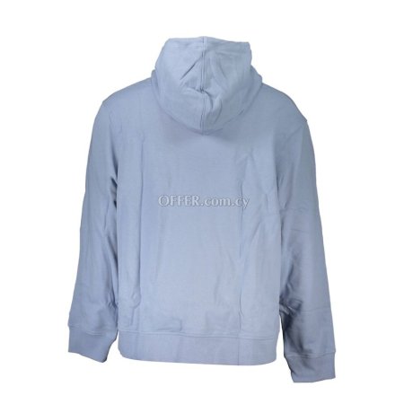 Calvin Klein Light Blue Cotton Men Sweater - 2