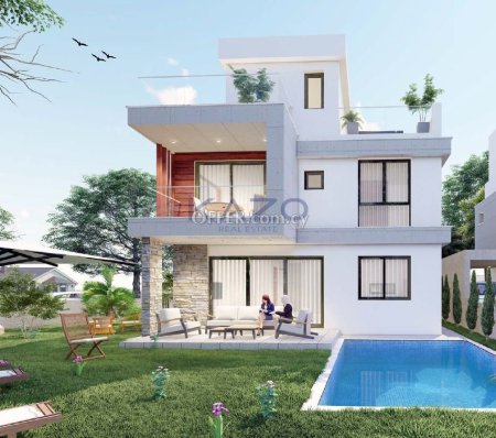 Modern Villa with Private Pool in Agios Tychonas