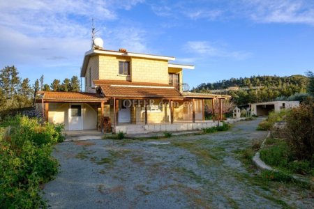 Two storey house in a large field in Pyrga Larnaca