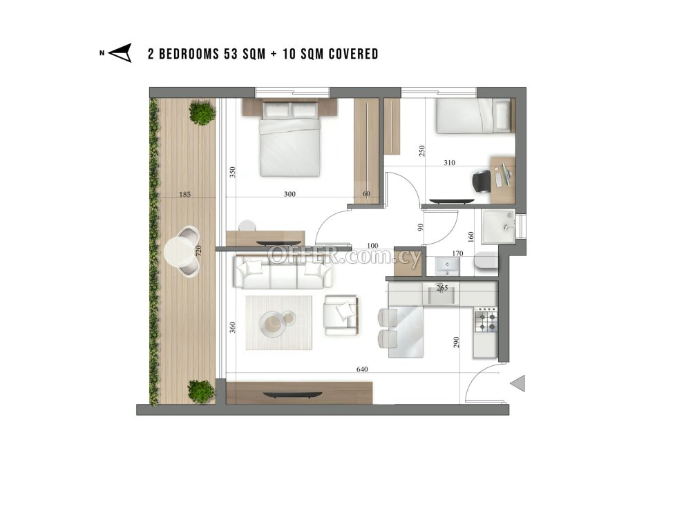 New two bedroom apartment near Agios Nicolaos roundabout Limassol - 7