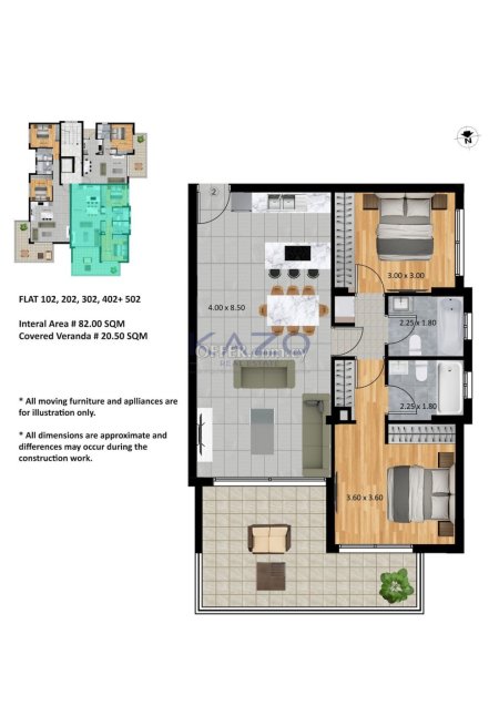 Prime Location Two Bedroom Apartment in Tourist Area, Germasoyeia - 3