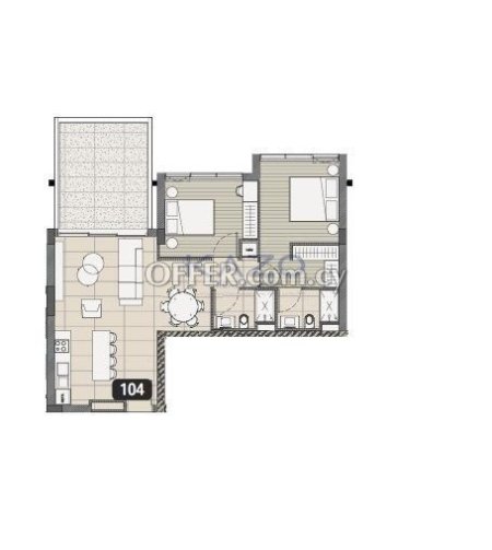 Spacious 2 Bedroom Apartment in Germasoyeia Tourist Area - 2