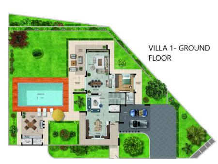 Luxury 4 bedroom detached villa with excellent sea views under study in Agios Tychonas - 3