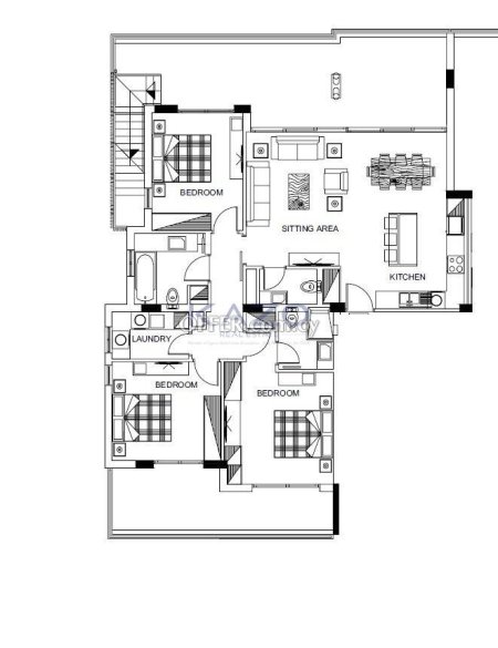 Spacious 3 Bedroom Apartment with Pool in Mesa Geitonia - 2
