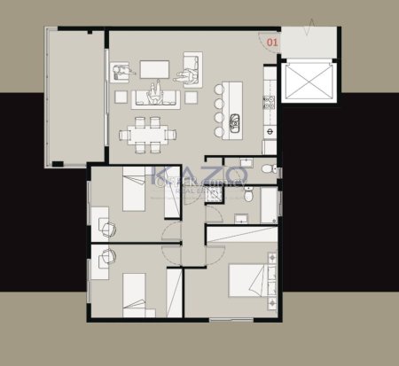 Modern 3 Bedroom Apartment for Sale in Panthea - 2