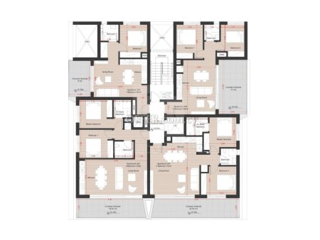 New two bedroom penthouse in Agios Nicolaos area Limassol - 2
