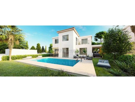 New modern three bedroom house with pool in Mandria area Paphos