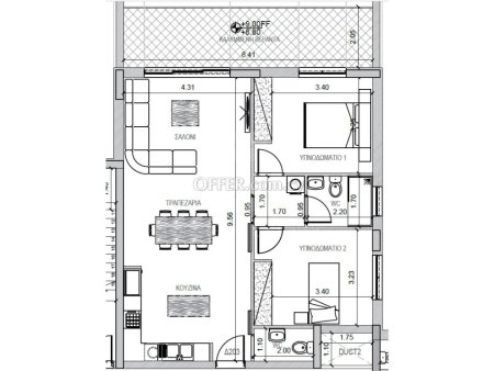 Brand new two bedroom apartment in Agios Athanasios area Limassol - 10