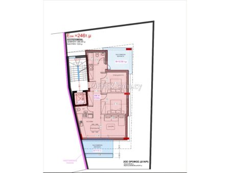 Brand new luxury 2 bedroom whole floor apartment under construction at Apostolos Andreas - 3