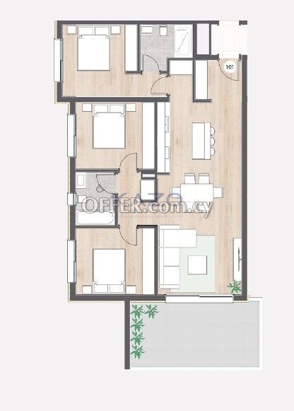 Spacious 3 Bedroom Apartment for Sale in Pyrgos - 2