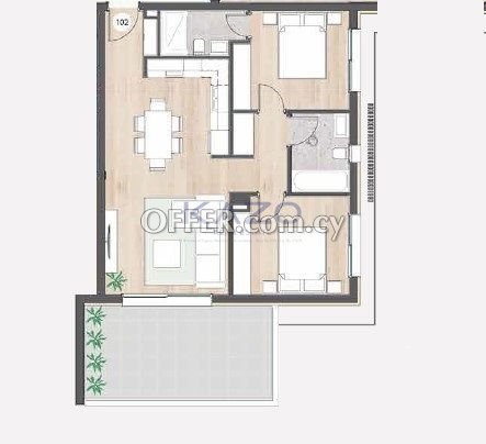 Modern Two Bedroom Apartment for Sale in Pyrgos - 2
