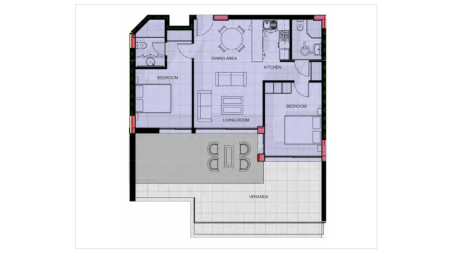 2 bed apartment for sale in Chloraka Pafos - 2