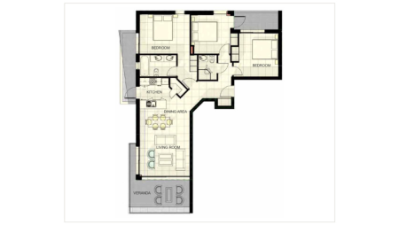 3 bed apartment for sale in Chloraka Pafos - 2