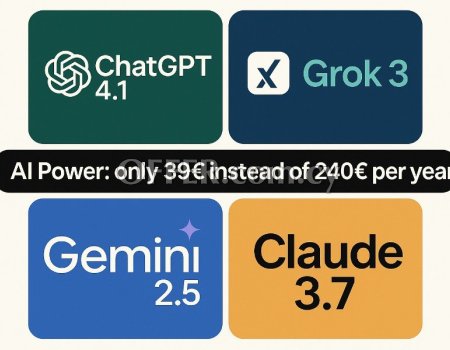 Chatgpt 4.1, claude 3.7, gemini 2.5, grok 3, AI bundle