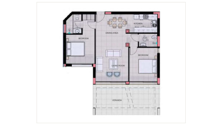2 bed apartment for sale in Chloraka Pafos - 2