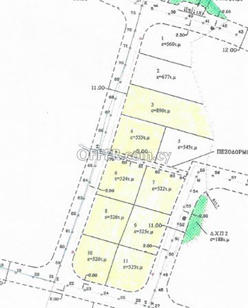 Under Division Plot Of 520 Sq.m.  In Lakatameia, Nicosia