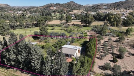 Expansive Residential Field with a Countryside House in Psevdas, Larnaca