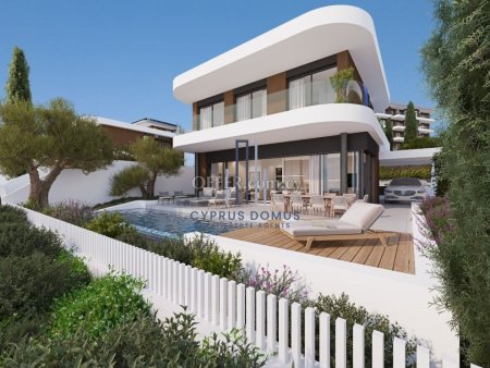 New Villa with panoramic view in Agios Athanasios area.
