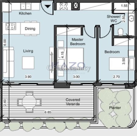 Modern 2-Bedroom Apartment in Papas Area with Gym and Swimming Pool - 2