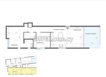 Highly Attractive 2 Bedroom Apartment  In Akropoli, Nicosia - 8