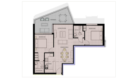 2 bed apartment for sale in Chloraka Pafos - 2