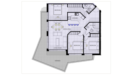 3 bed apartment for sale in Chloraka Pafos - 2