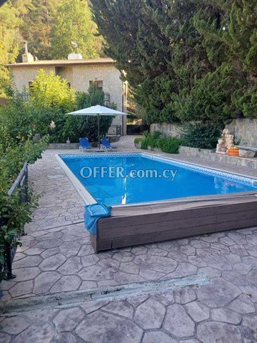 In A Large Land 3 Bedroom House  In Kakopetria, Nicosia - With Private
