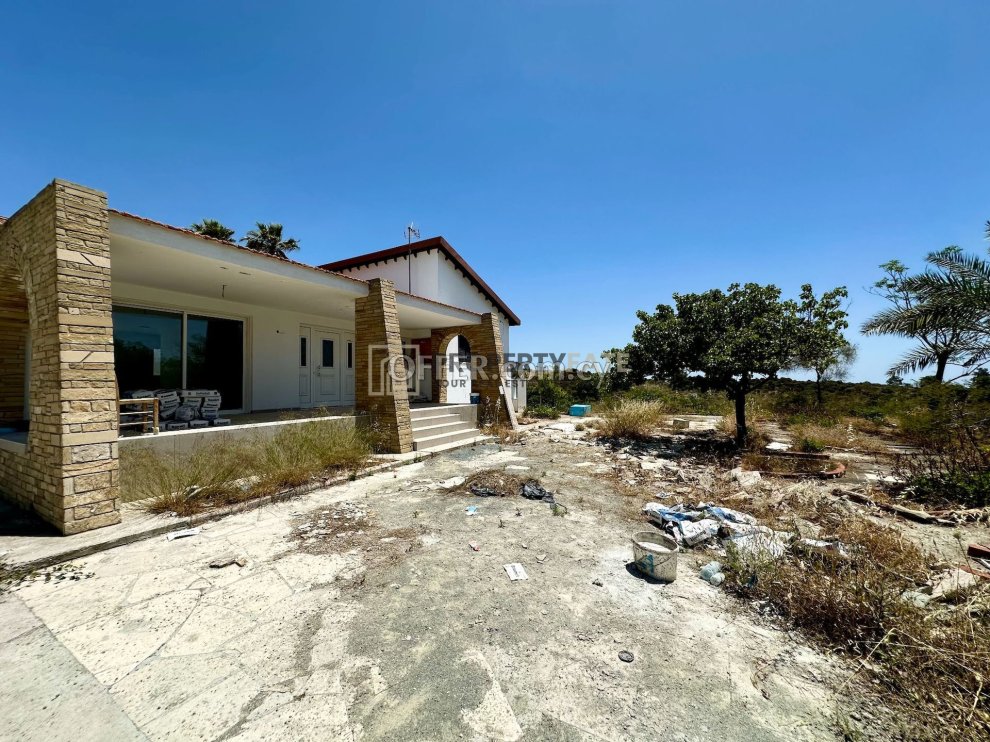 Under-Renovation 3 Bedroom Detached House with 9500 sqm Land and Sea View in Kellaki - 1