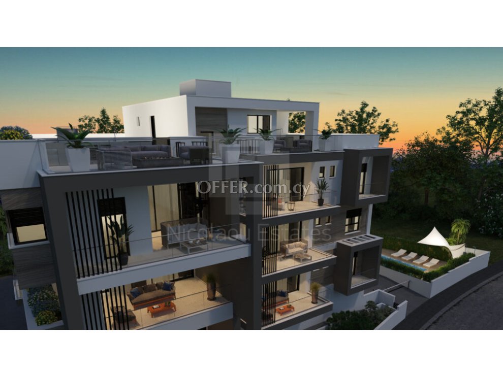New three bedroom apartment with spectacular views in Panthea area Limassol - 8