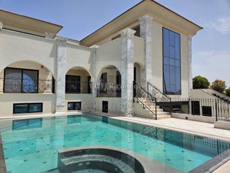 Five bedroom luxury villa with private swimming pool and Jacuzzi for sale in the Opalia Hill in Panthea Limassol