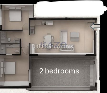 Spacious 2 Bedroom Apartment for Sale in Ypsonas - 2