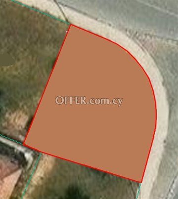 Corner Residential Plot Of 529 Sq.m.  In Eleonon Area In Strovolos, Ni
