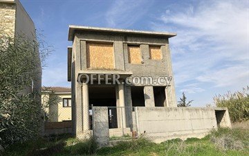 Incomplete House and Plot  in Livadia, Larnaca