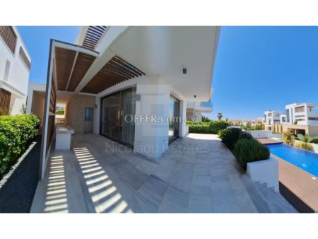 Luxury resale villa on the seafront with unobstructed sea view in Kissonegra area of Paphos - 2